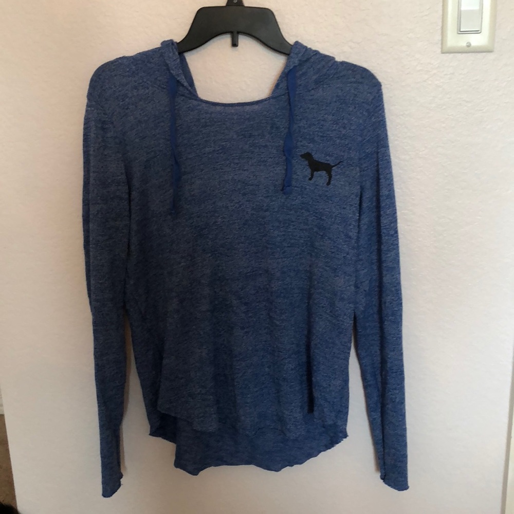 PINK blue hoodie